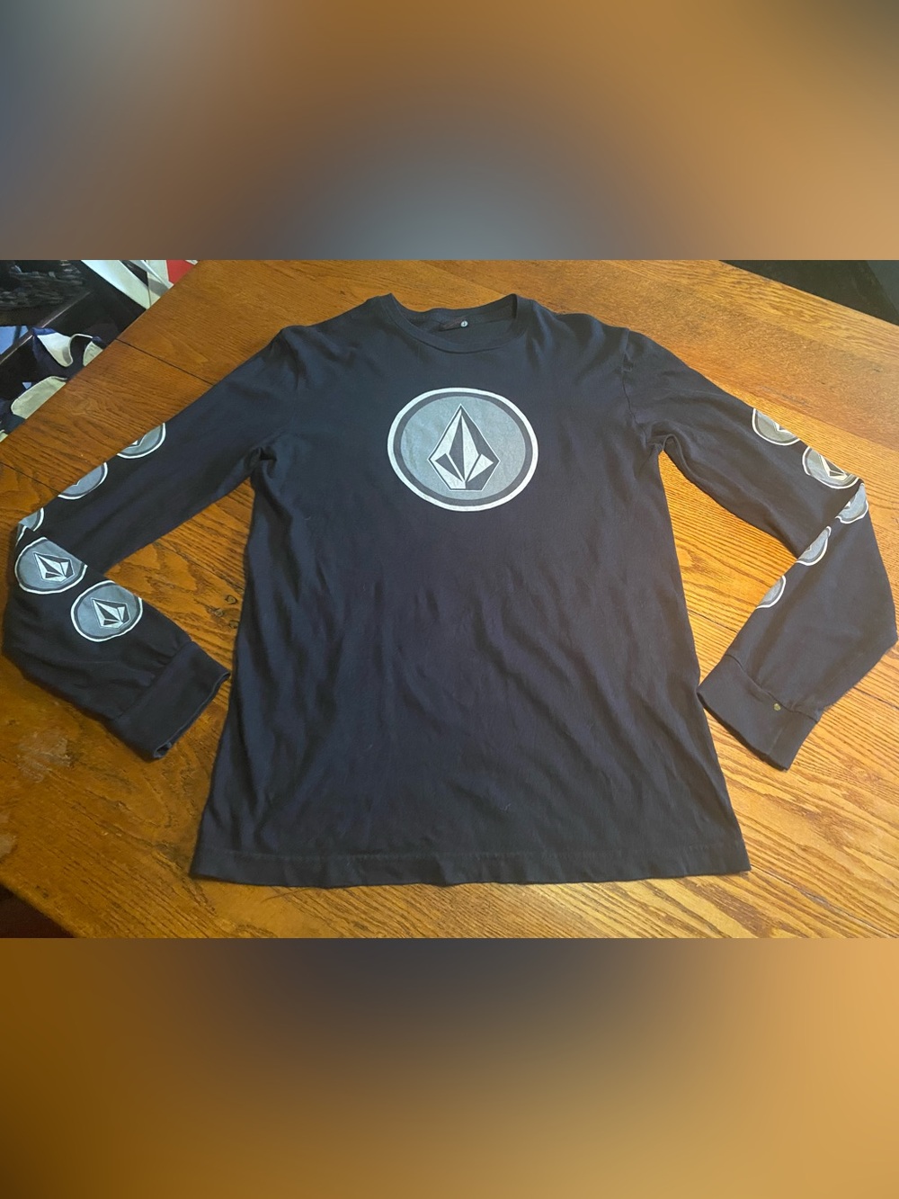 Volcom Long Sleeve T-shirt Black Size Large